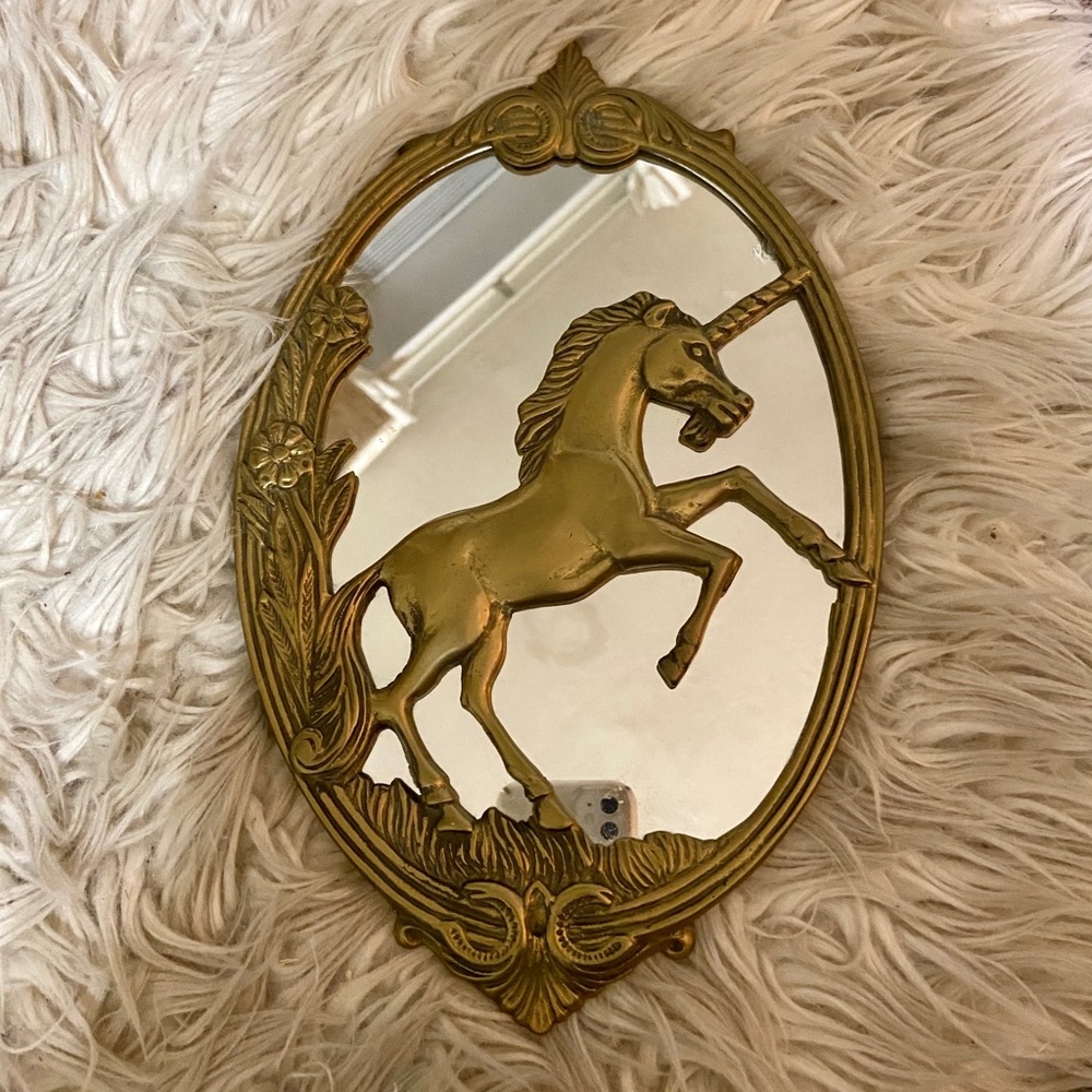 whimsical unicorn mirror